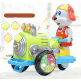 Maxbell Electric LED Flashing Light Dog Tractors Car Toys Music Sound Children Gift