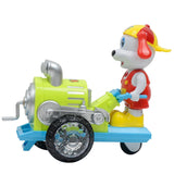 Maxbell Electric LED Flashing Light Dog Tractors Car Toys Music Sound Children Gift