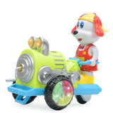 Maxbell Electric LED Flashing Light Dog Tractors Car Toys Music Sound Children Gift