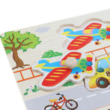 Maxbell Wooden Peg Jigsaw Puzzle Baby Toddler Kids Educational Toy Gift City