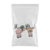 Maxbell Set of 4 Pieces Cute Resin Boys & Girls Doll Figures Kids Toy Home Ornament