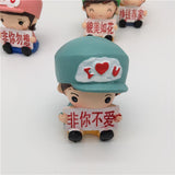 Maxbell Set of 4 Pieces Cute Resin Boys & Girls Doll Figures Kids Toy Home Ornament