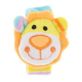 Maxbell Baby Plush Wrist Rattles Animal Hand Bell Infant Sensory Crib Toys Lion