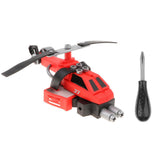 Max Kids Take Apart Toy Red Helicopter Model DIY Assemble Aircraft Birthday Gift