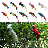 Maxbell Simulation Artificial Feathered Parrot Bird Animal Model Toy Home Decor B