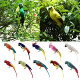 Maxbell Simulation Artificial Feathered Parrot Bird Animal Model Toy Home Decor B