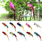 Maxbell Simulation Artificial Feathered Parrot Bird Animal Model Toy Home Decor B