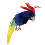 Maxbell Simulation Artificial Feathered Parrot Bird Animal Model Toy Home Decor I