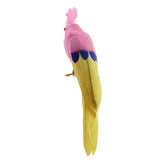 Maxbell Simulation Artificial Feathered Parrot Bird Animal Model Toy Home Decor J