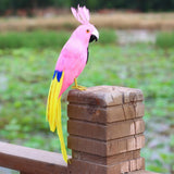 Maxbell Simulation Artificial Feathered Parrot Bird Animal Model Toy Home Decor J