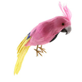 Maxbell Simulation Artificial Feathered Parrot Bird Animal Model Toy Home Decor J