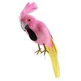 Maxbell Simulation Artificial Feathered Parrot Bird Animal Model Toy Home Decor J