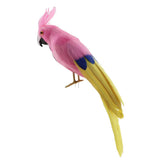 Maxbell Simulation Artificial Feathered Parrot Bird Animal Model Toy Home Decor J