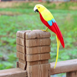Maxbell Simulation Artificial Feathered Parrot Bird Animal Model Toy Home Decor K
