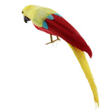 Maxbell Simulation Artificial Feathered Parrot Bird Animal Model Toy Home Decor K