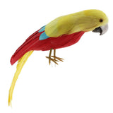 Maxbell Simulation Artificial Feathered Parrot Bird Animal Model Toy Home Decor K