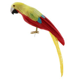 Maxbell Simulation Artificial Feathered Parrot Bird Animal Model Toy Home Decor K