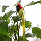 Maxbell Simulation Artificial Feathered Parrot Bird Animal Model Toy Home Decor L