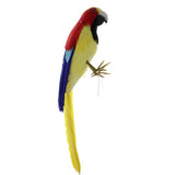 Maxbell Simulation Artificial Feathered Parrot Bird Animal Model Toy Home Decor L
