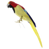 Maxbell Simulation Artificial Feathered Parrot Bird Animal Model Toy Home Decor L