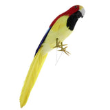 Maxbell Simulation Artificial Feathered Parrot Bird Animal Model Toy Home Decor L