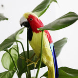 Maxbell Simulation Artificial Feathered Parrot Bird Animal Model Toy Home Decor L