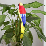 Maxbell Simulation Artificial Feathered Parrot Bird Animal Model Toy Home Decor L
