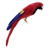 Maxbell Simulation Artificial Feathered Parrot Bird Animal Model Toy Home Decor A