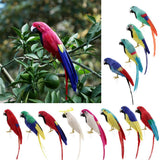Maxbell Simulation Artificial Feathered Parrot Bird Animal Model Toy Home Decor A