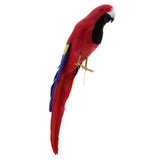 Maxbell Simulation Artificial Feathered Parrot Bird Animal Model Toy Home Decor A