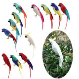 Maxbell Simulation Artificial Feathered Parrot Bird Animal Model Toy Home Decor A