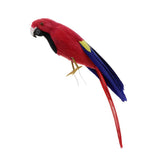 Maxbell Simulation Artificial Feathered Parrot Bird Animal Model Toy Home Decor A