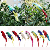 Maxbell Simulation Artificial Feathered Parrot Bird Animal Model Toy Home Decor A