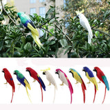 Maxbell Simulation Artificial Feathered Parrot Bird Animal Model Toy Home Decor A
