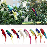 Maxbell Simulation Artificial Feathered Parrot Bird Animal Model Toy Home Decor A