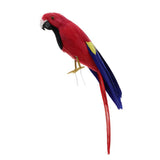 Maxbell Simulation Artificial Feathered Parrot Bird Animal Model Toy Home Decor A