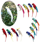 Maxbell Simulation Artificial Feathered Parrot Bird Animal Model Toy Home Decor A
