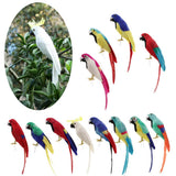 Maxbell Simulation Artificial Feathered Parrot Bird Animal Model Toy Home Decor A