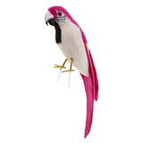 Maxbell Simulation Artificial Feathered Parrot Bird Animal Model Toy Home Decor D