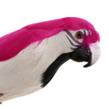 Maxbell Simulation Artificial Feathered Parrot Bird Animal Model Toy Home Decor D