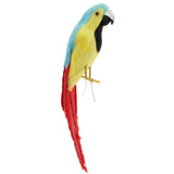Maxbell Simulation Artificial Feathered Parrot Bird Animal Model Toy Home Decor E