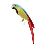 Maxbell Simulation Artificial Feathered Parrot Bird Animal Model Toy Home Decor E