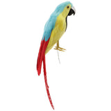 Maxbell Simulation Artificial Feathered Parrot Bird Animal Model Toy Home Decor E
