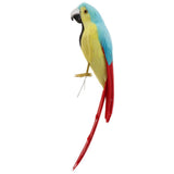 Maxbell Simulation Artificial Feathered Parrot Bird Animal Model Toy Home Decor E