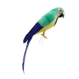 Maxbell Simulation Artificial Feathered Parrot Bird Animal Model Toy Home Decor J