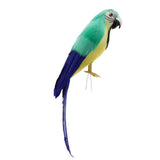 Maxbell Simulation Artificial Feathered Parrot Bird Animal Model Toy Home Decor J