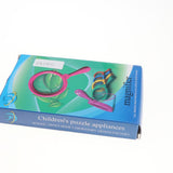 Maxbell 4X Handheld Magnifying Len Glass for Reading Science Nature Toy 100mm Blue