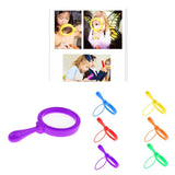 Maxbell 4X Handheld Magnifying Len Glass for Reading Science Nature Toy 100mm Blue