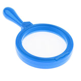 Maxbell 4X Handheld Magnifying Len Glass for Reading Science Nature Toy 100mm Blue