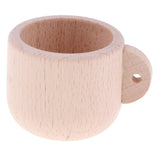 Maxbell Wooden Coffee Cup Kitchen Accessories for Childrens Tea Party Pretend Play